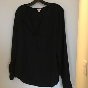 J.Crew silk button down top